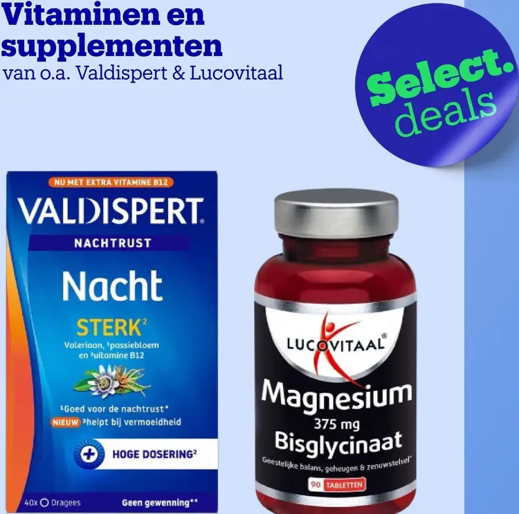 Promotie: Vitaminen en supplementen
