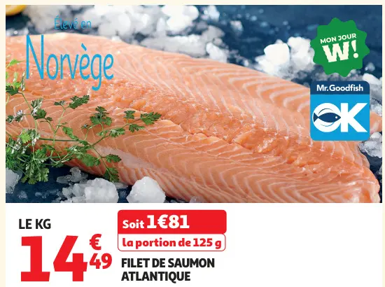 Promotie: Filet de saumon atlantique