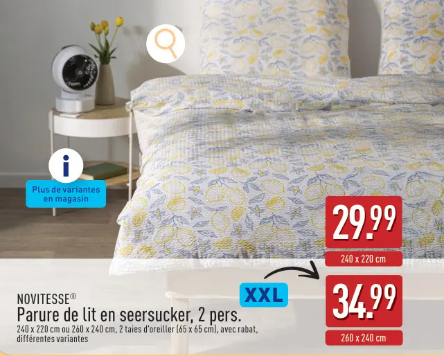 Offre: Parure de lit en seersucker