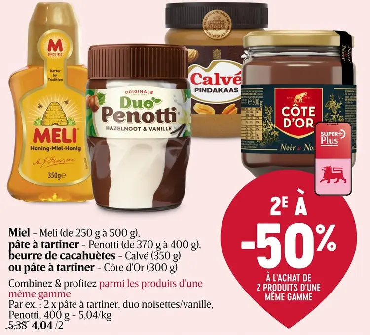 Offre: Miel, pâte à tartiner, beurre de cacahuètes
