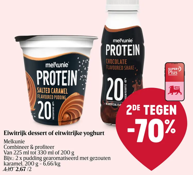 Aanbieding: Eiwitrijk dessert of eiwitrijke yoghurt