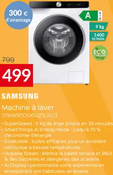 Offre: Machine à laver MIWEI895WPS