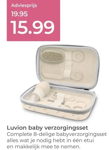Aanbieding: Luvion baby verzorgingsset