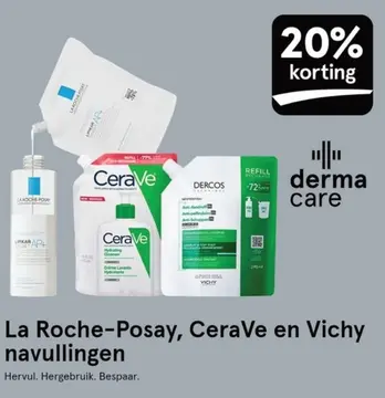 Aanbieding: La Roche-Posay, CeraVe en Vichy navullingen