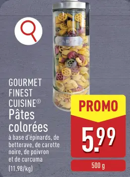 Offre: Pâtes colorées
