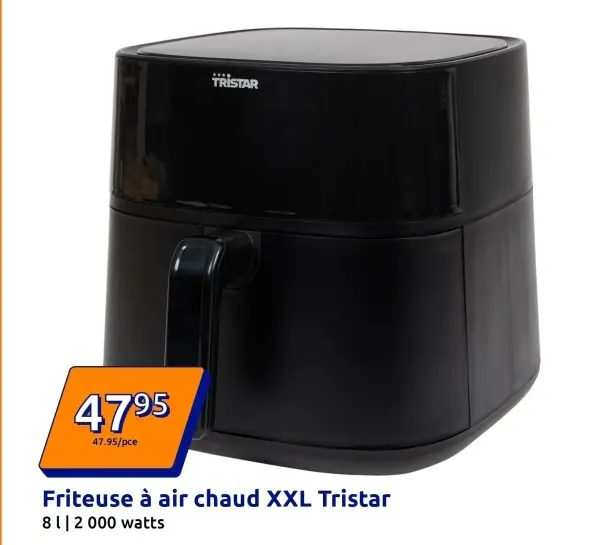 Offre: Friteuse à air chaud XXL Tristar