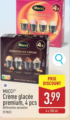 Offre: Crème glacée premium