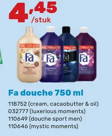 Aanbieding: Fa douche
