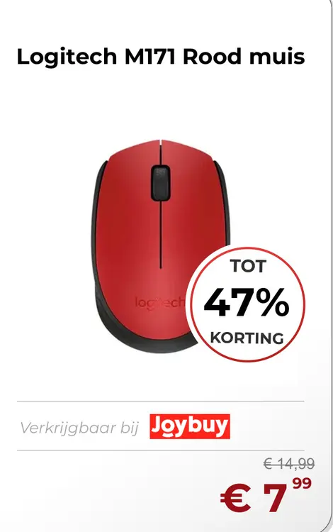Aanbieding: M171 Rood muis