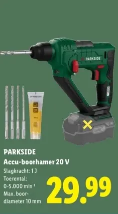 Aanbieding: Accu-boorhamer 20 V