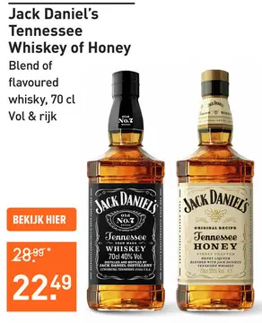 Aanbieding: Jack Daniel's Tennessee Whiskey of Honey