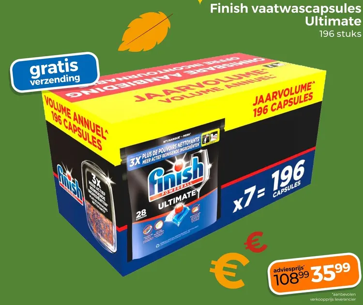 Aanbieding: Vaatwascapsules Ultimate