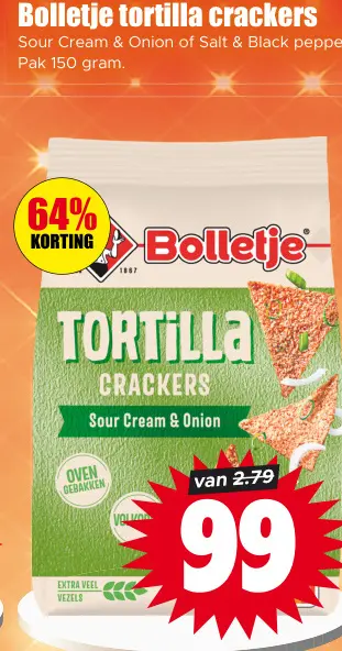 Aanbieding: tortilla crackers