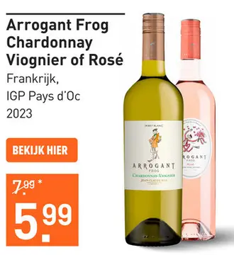 Aanbieding: Arrogant Frog Chardonnay Viognier of Rose