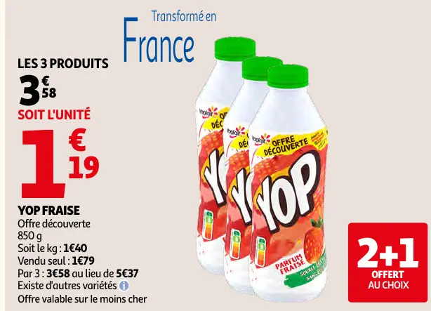 Offre: Yop fraise