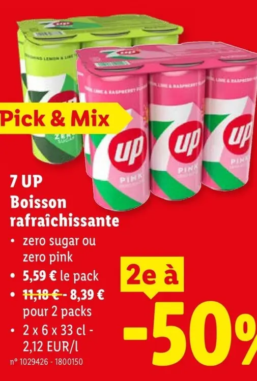 Offre: 7 UP Boisson rafraîchissante