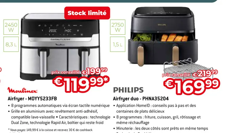 Offre: Airfryer - MOYY5233FB