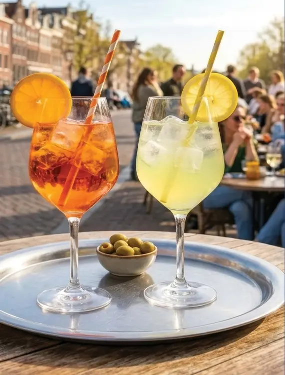 Aanbieding: Aperol Spritz of Limoncello Spritz