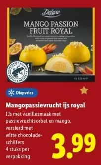 Aanbieding: Mangopassievrucht ijs royal