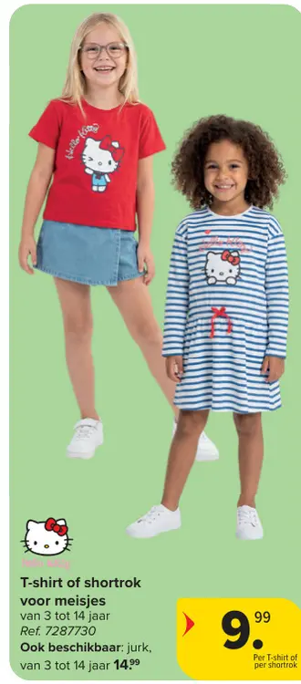 Promotie: T-shirt of shortrok