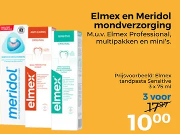 Aanbieding: Elmex en Meridol mondverzorging
