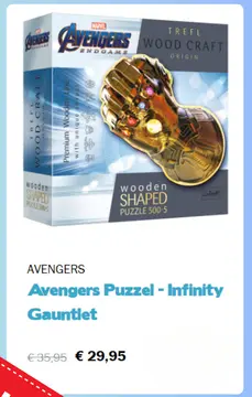 Aanbieding: Avengers Puzzel - Infinity Gauntlet