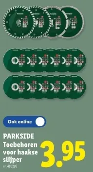 Promotie: Toebehoren voor haakse slijper