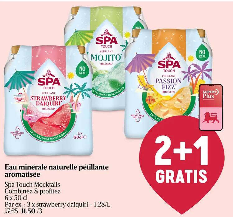 Offre: Eau minérale naturelle pétillante aromatisée