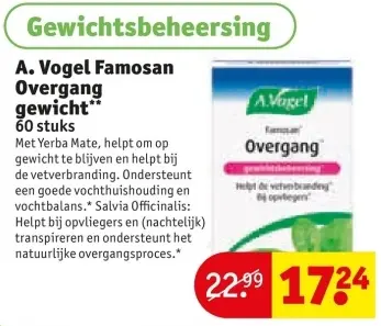 Aanbieding: Famosan Overgang gewicht