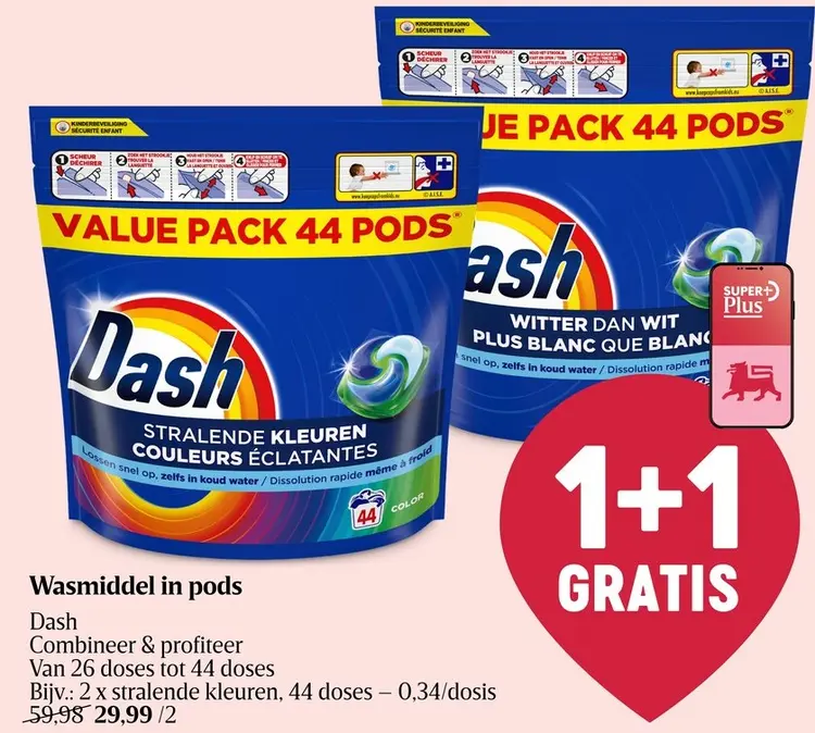 Promotie: Wasmiddel in pods