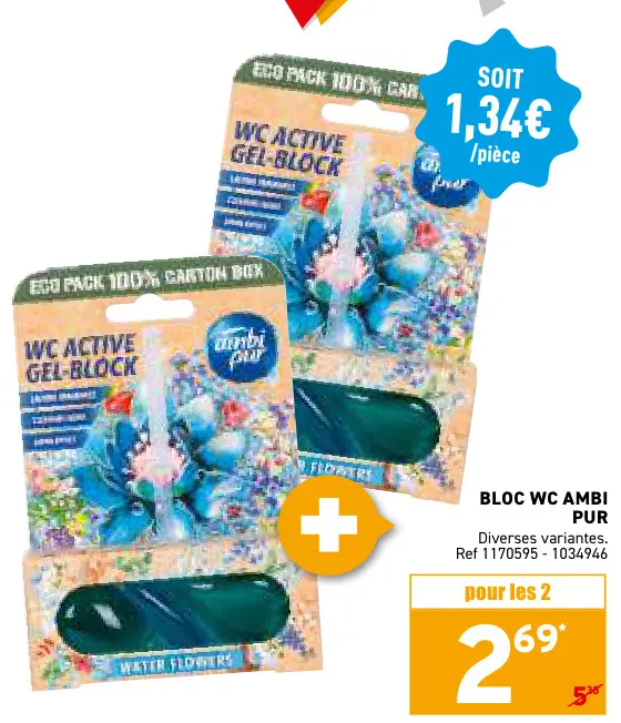 Offre: Wc active gel-block