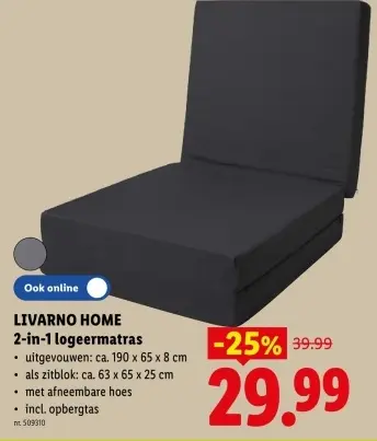 Promotie: 2-in-1 logeermatras