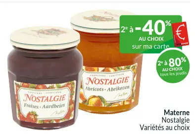 Offre: Nostalgie confiture Fraises, Abricots