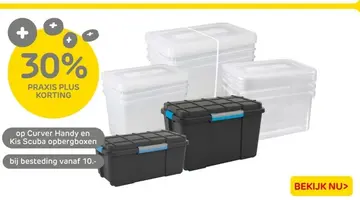 Aanbieding: Curver Handy en Kis Scuba opbergboxen