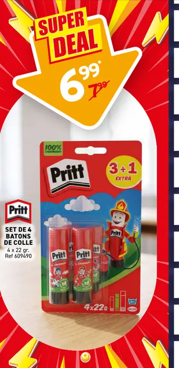 Offre: Set de 4 batons de colle