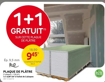 Offre: Plaque de plâtre