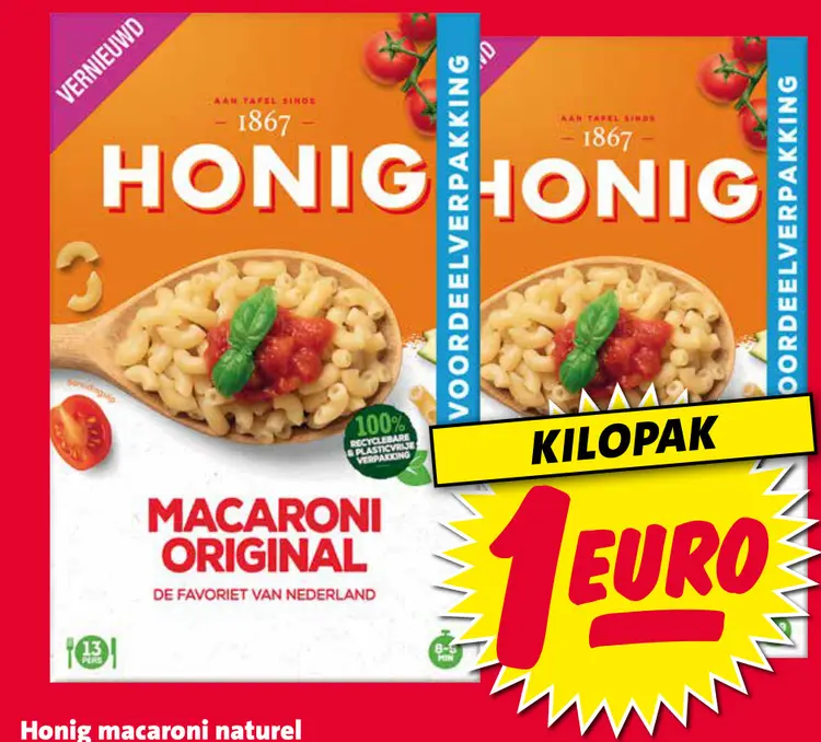 Aanbieding: macaroni naturel