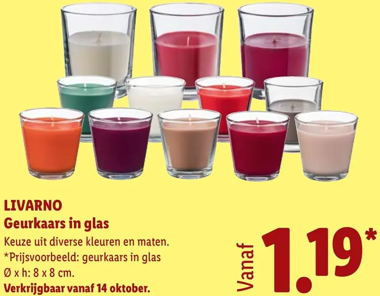 Aanbieding: Geurkaars in glas