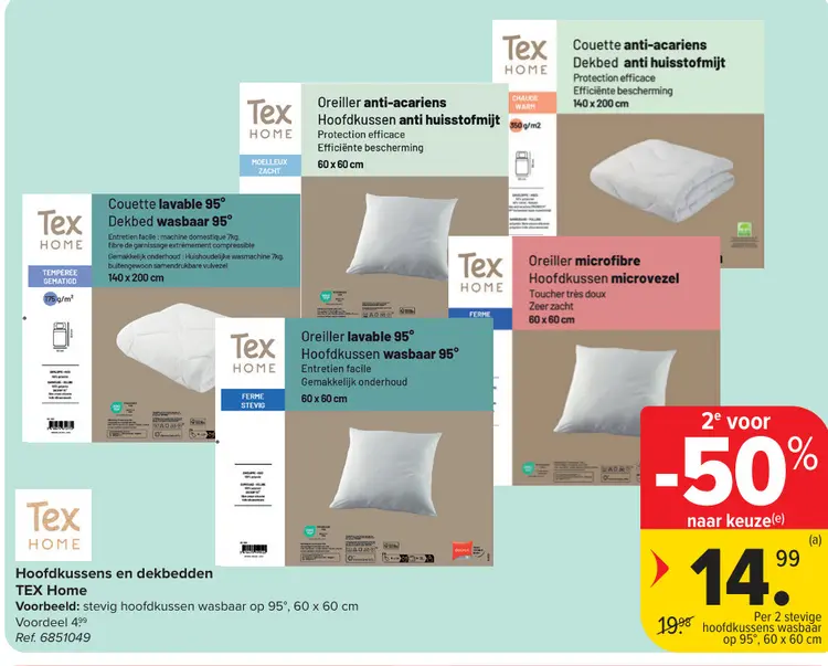 Promotie: Hoofdkussens en dekbedden