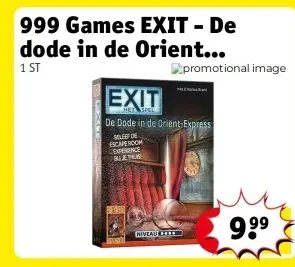 Aanbieding: 999 Games EXIT - De dode in de Orient Express
