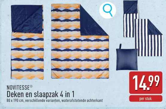 Promotie: Deken en slaapzak 4 in 1