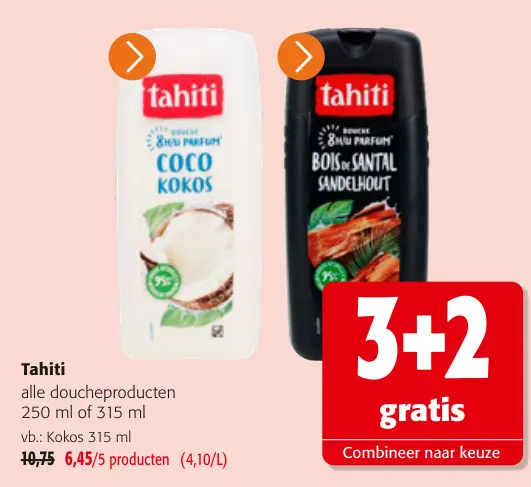 Promotie: alle doucheproducten