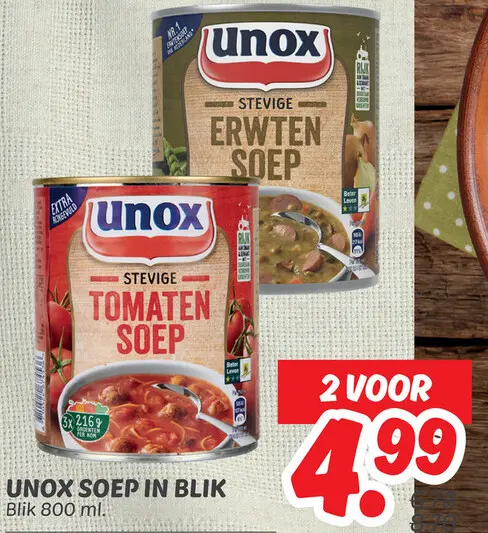 Aanbieding: Soep in blik