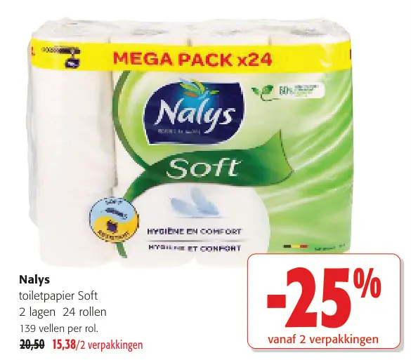 Promotie: toiletpapier Soft