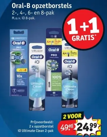 Promotie: Oral-B opzetborstels