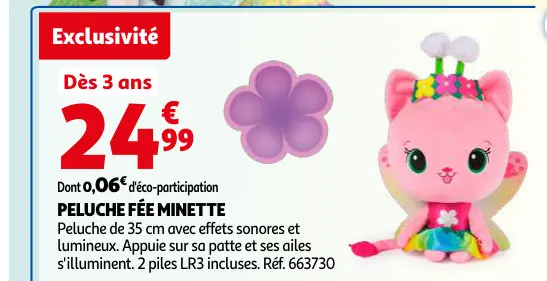 Offre: Peluche Fée Minette