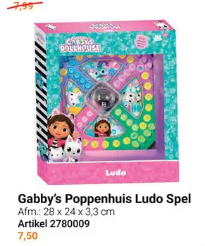 Aanbieding: Gabby's Poppenhuis Ludo Spel