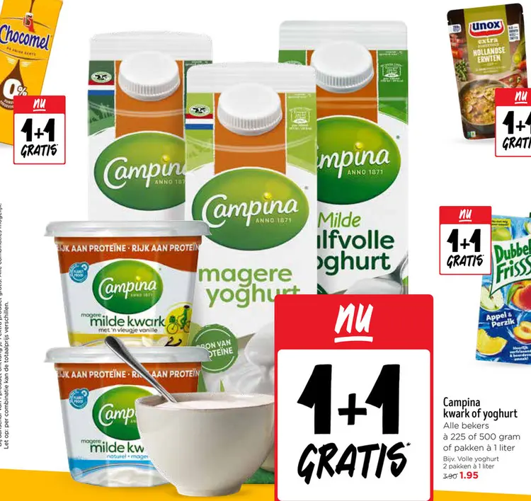 Aanbieding: Campina kwark of yoghurt