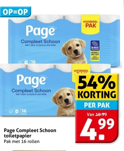 Aanbieding: Compleet Schoon toiletpapier