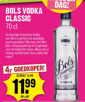 Aanbieding: Bols Vodka 70 cl